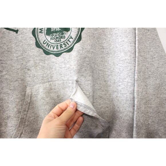 Vintage Michigan State Spartans Hooded Sweatshirt Large - Picture 4 of 10